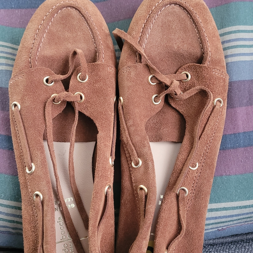 Elegant Brown Suede Women's Loafers